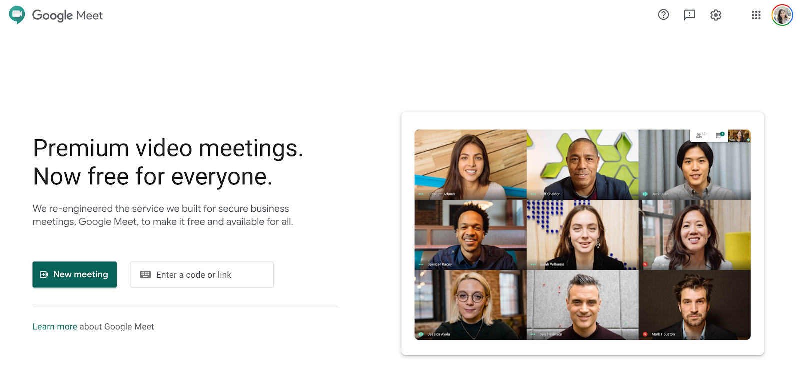 best tools for startup - Google Meet