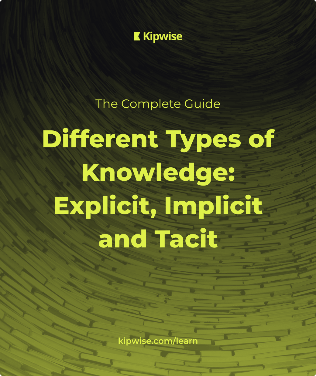 Tacit vs explicit knowledge